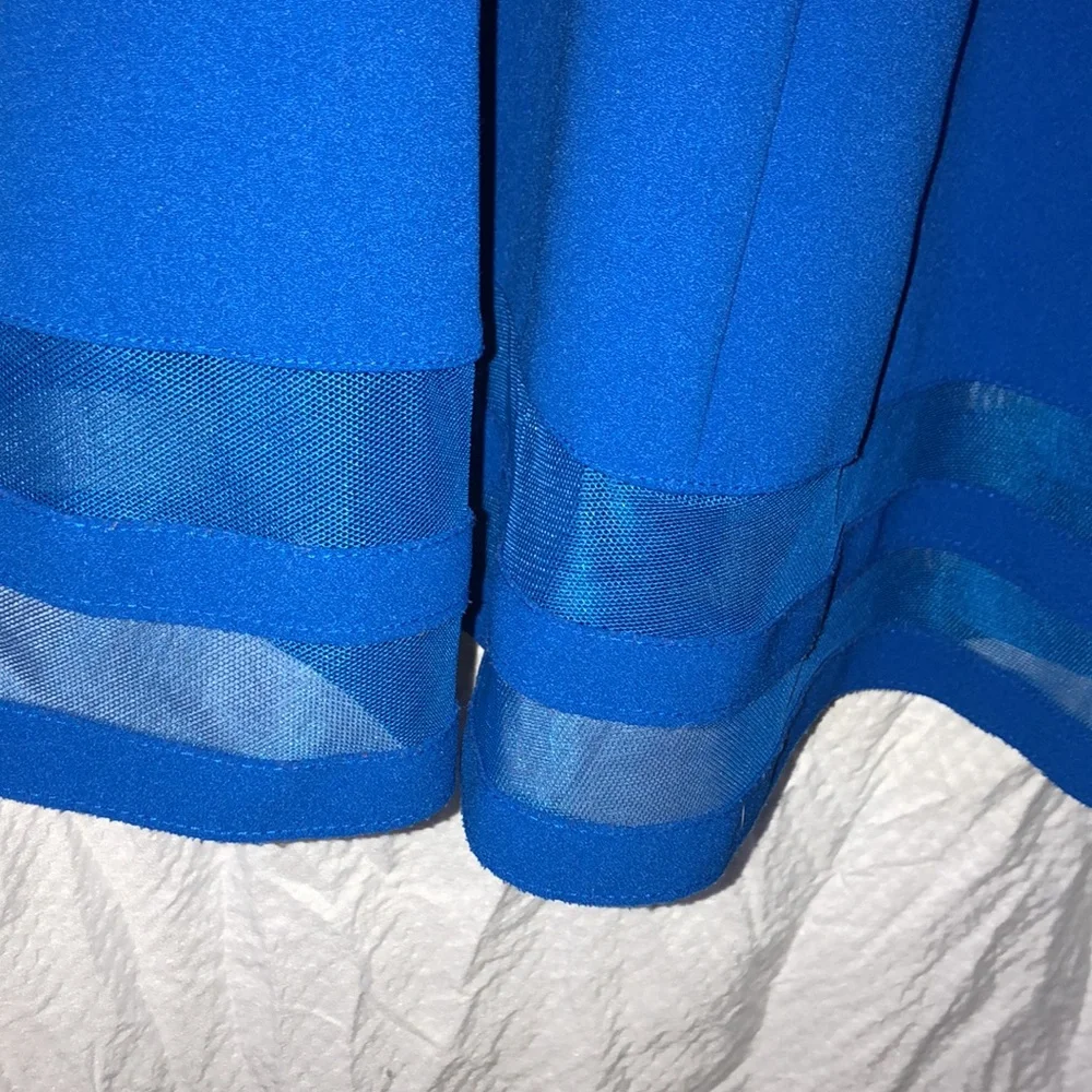 Calvin Klein sleeveless Electric Blue size 14W knee length cocktail dress - Picture 5 of 8